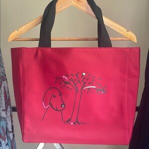 Kate Spade Maira Kalman Limited Edition Vintage "Darling" Red Tote